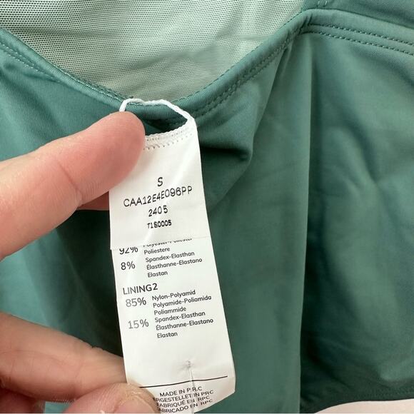 NWT CupShe Teal One Piece Ruched Swimsuit Small - Picture 4 of 4